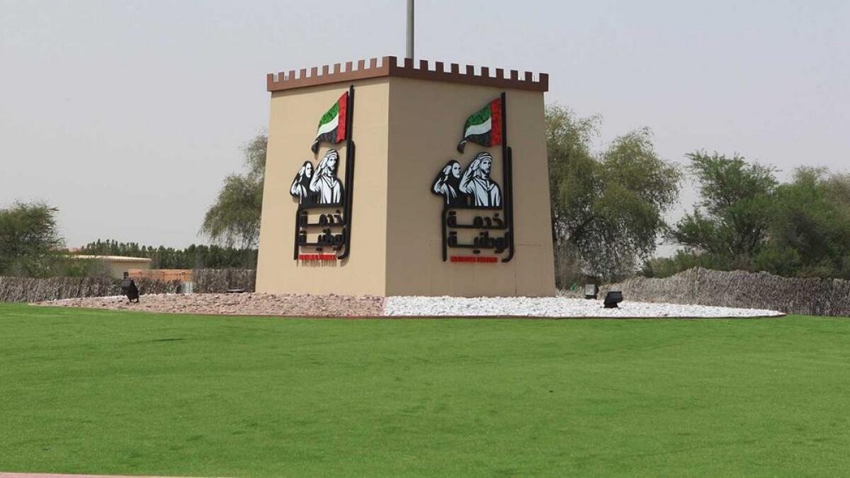 National Service Square located at the entrance of Khat city, RAK, was built to honour UAE martyrs and servicesmen.