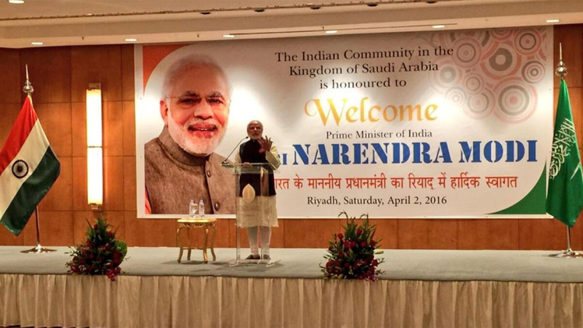 Modi praises Indian workers hard work in Saudi Arabia