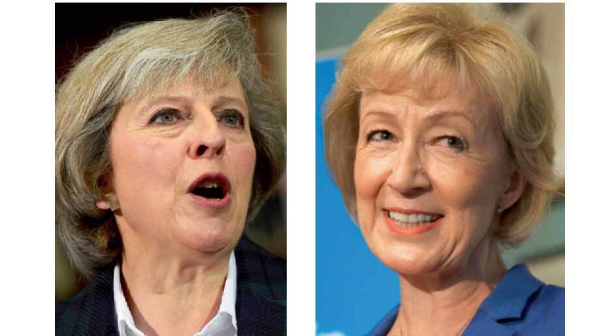 Leadsom, May to fight for UK PM
