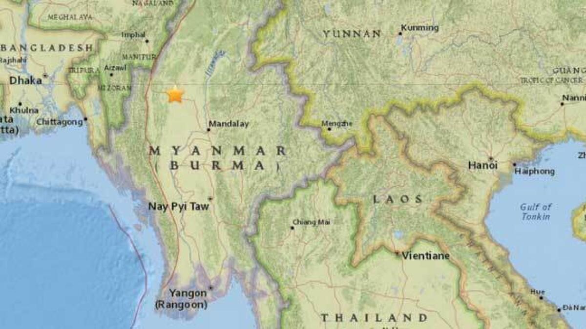 Strong earthquake strikes Myanmar, felt in India