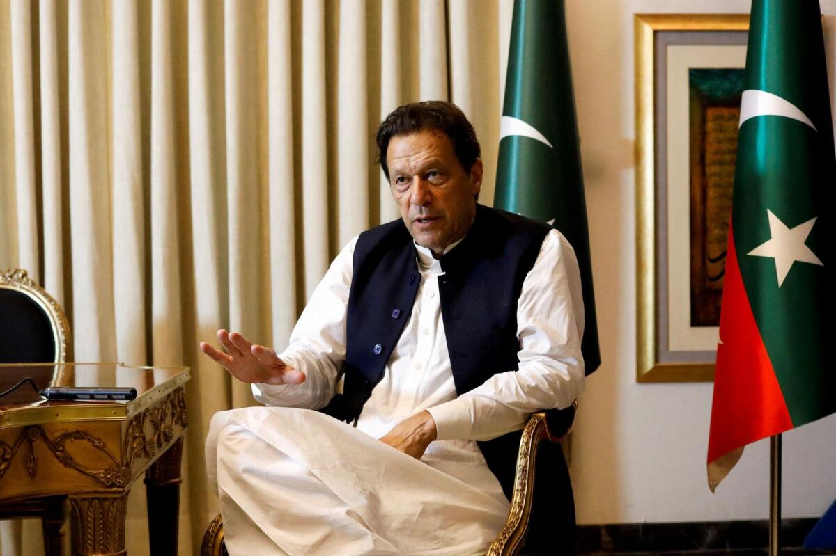 Former Pakistani Prime Minister Imran Khan. Photo: Reuters file