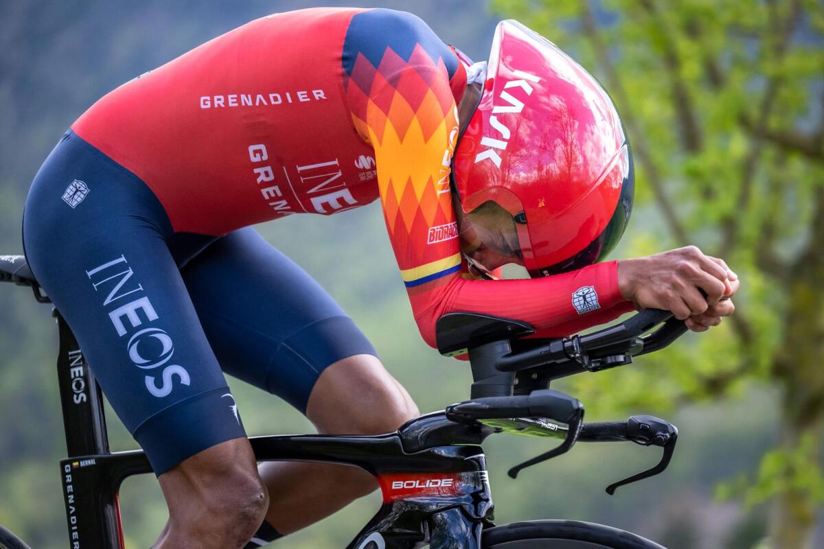 Colombian Egan Bernal, who won the tour in 2019, suffered a near-fatal crash in a high-speed collision in January. - AFP