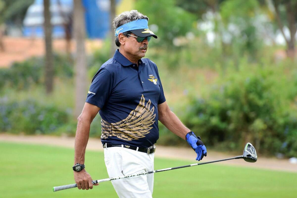 Keen golfer Kapil Dev recently appointed the President of the PGTI in India. - Supplied photo