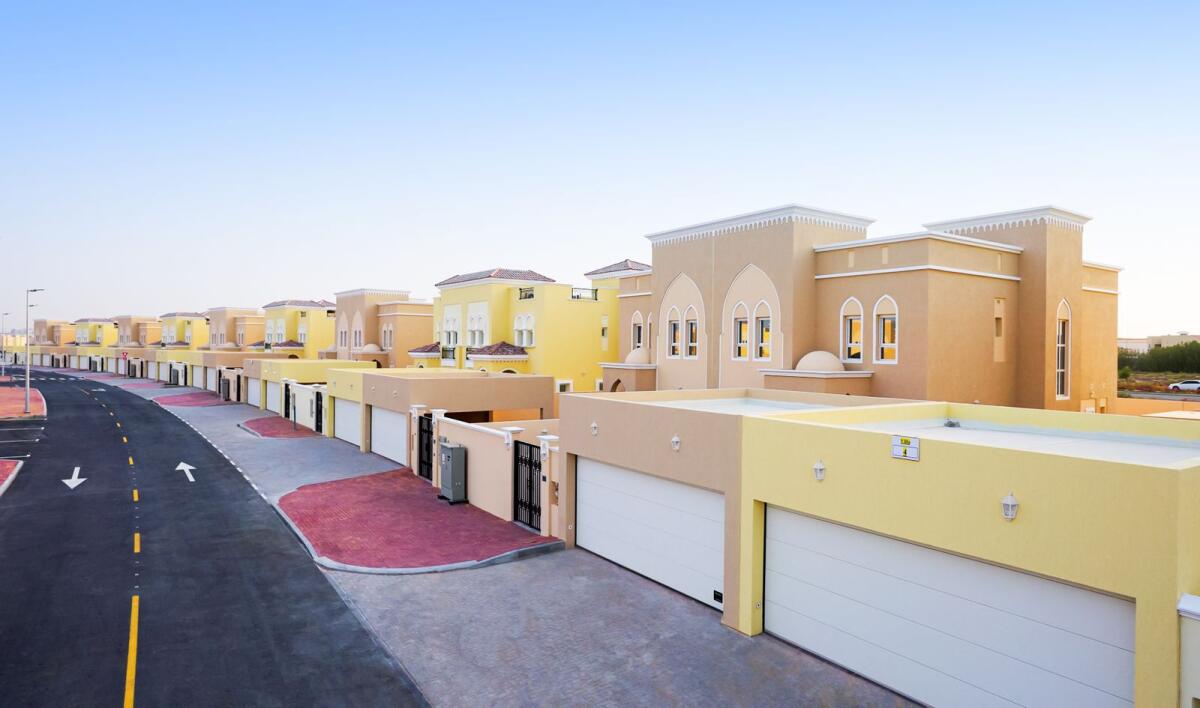 The villas allocated for citizens in Al Warqaa Fourth. — Supplied photos