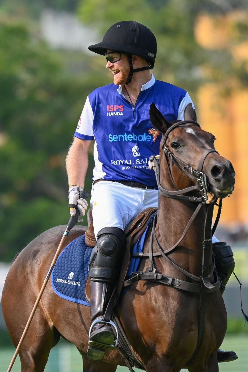 Britain's Prince is a talented polo player who is very competitive, - AFP