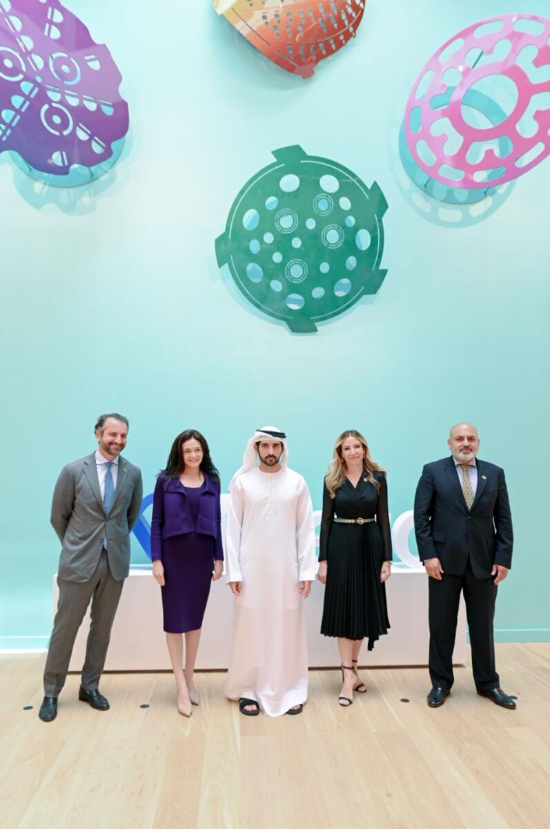 Sheikh Hamdan opened Meta's new regional headquarters in Dubai Internet City on Tuesday.Photo: Provided