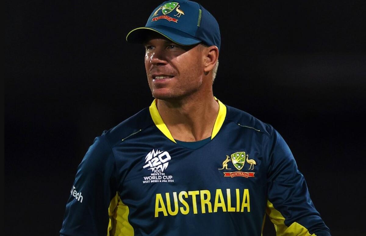Australian batsman David Warner. — X