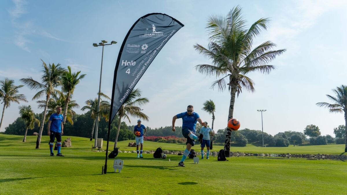 Action  from the Sharjah International FootGolf Tournament 2024 - Supplied photo