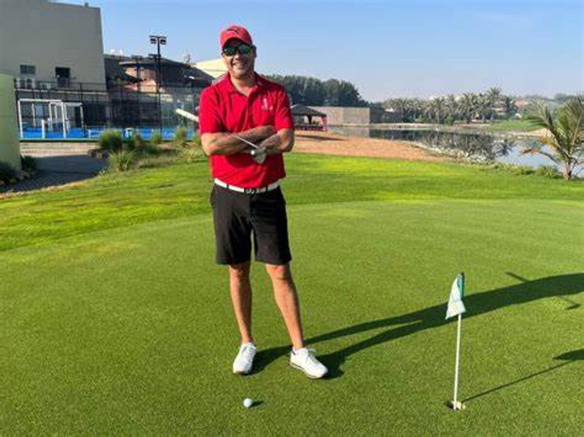 UAE golfer Simon Dunn, pictured at Tower Links Golf Club, Ras Al Khaimah.- Supplied photo