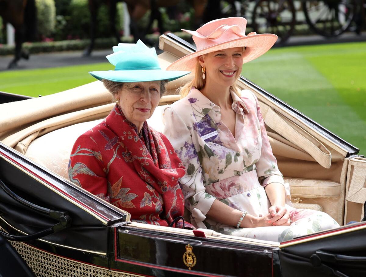 Britain's Princess Anne (left) during the Royal procession at Royal Ascot in Britain last week. Photo: Reuters
