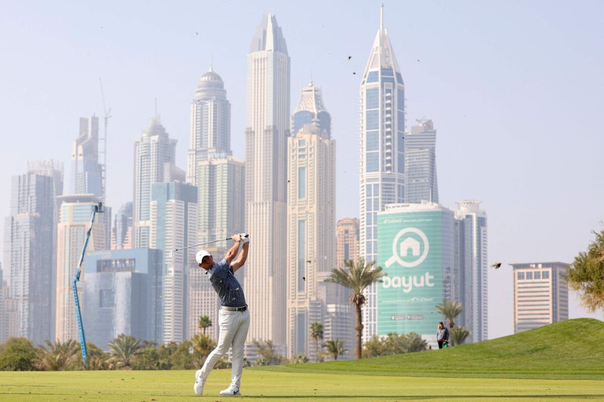 Rory McIlroy of Northern claimed a dramatic victory at the 2023 Hero Dubai Desert Classic at the Emirates Golf Club in Dubai, on January 30, 2023. - AfP File