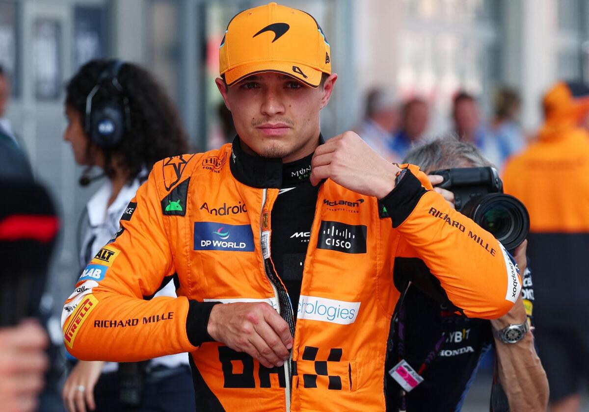 McLaren driver Lando Norris. — Reuters
