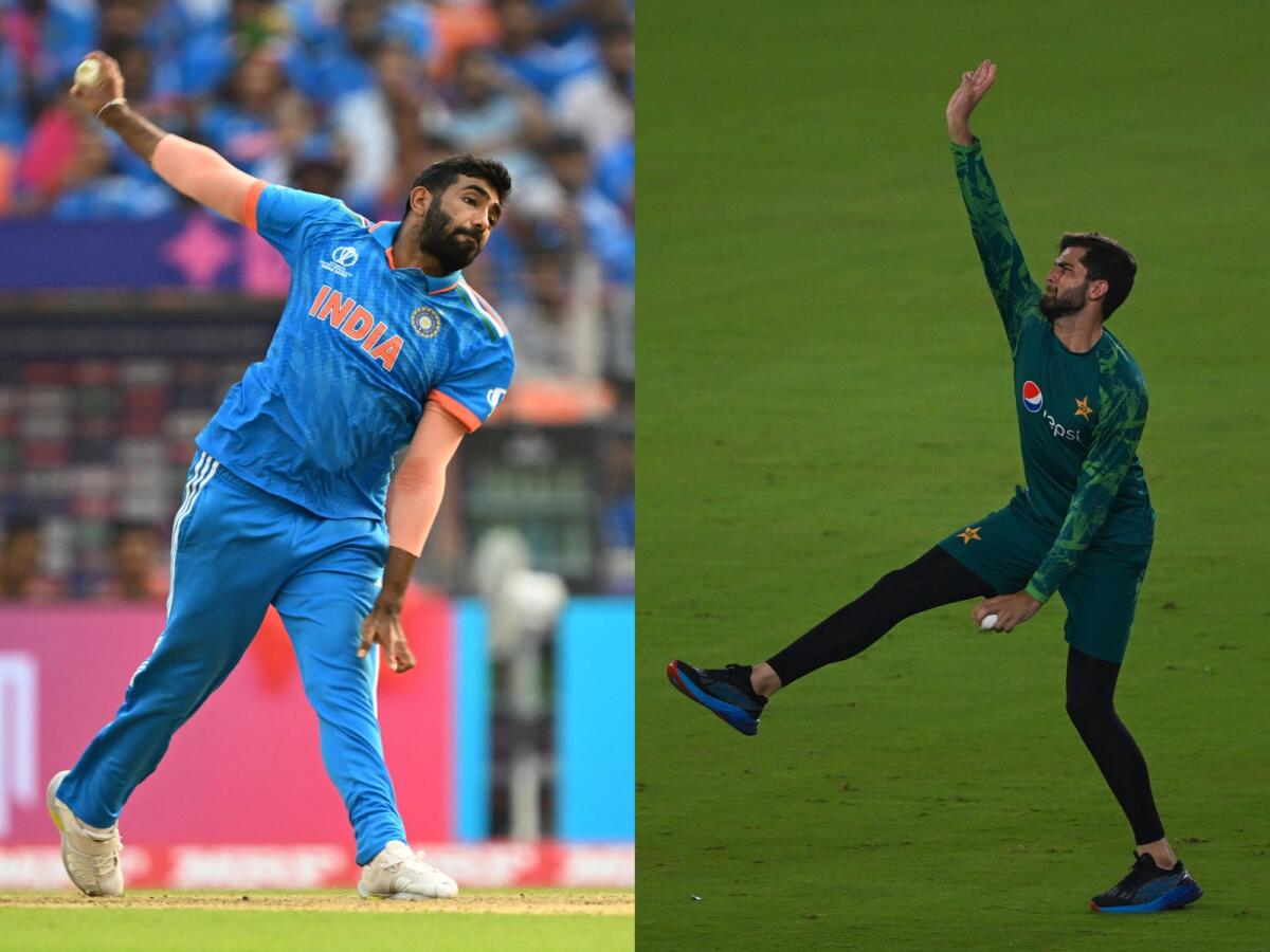 While Jasprit Bumrah has been outstanding for India, Shaheen Shah Afridi has yet to find his top form in the World Cup. — AFP