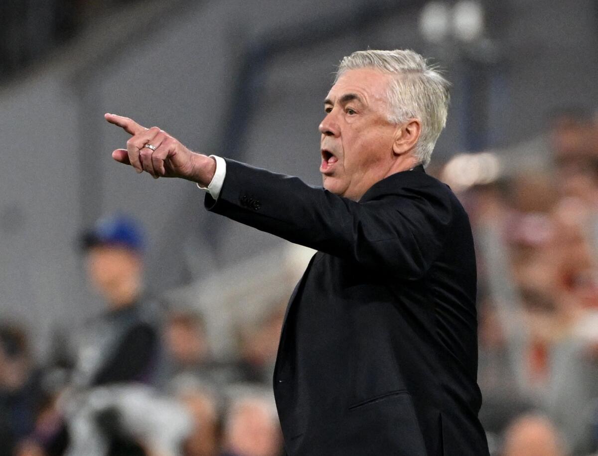Real Madrid coach Carlo Ancelotti. — Reuters