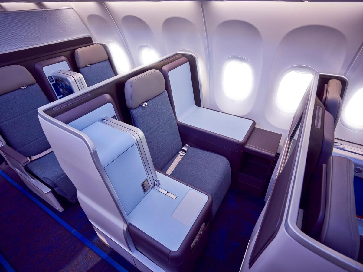 Flydubai lie-flat Business Class seat