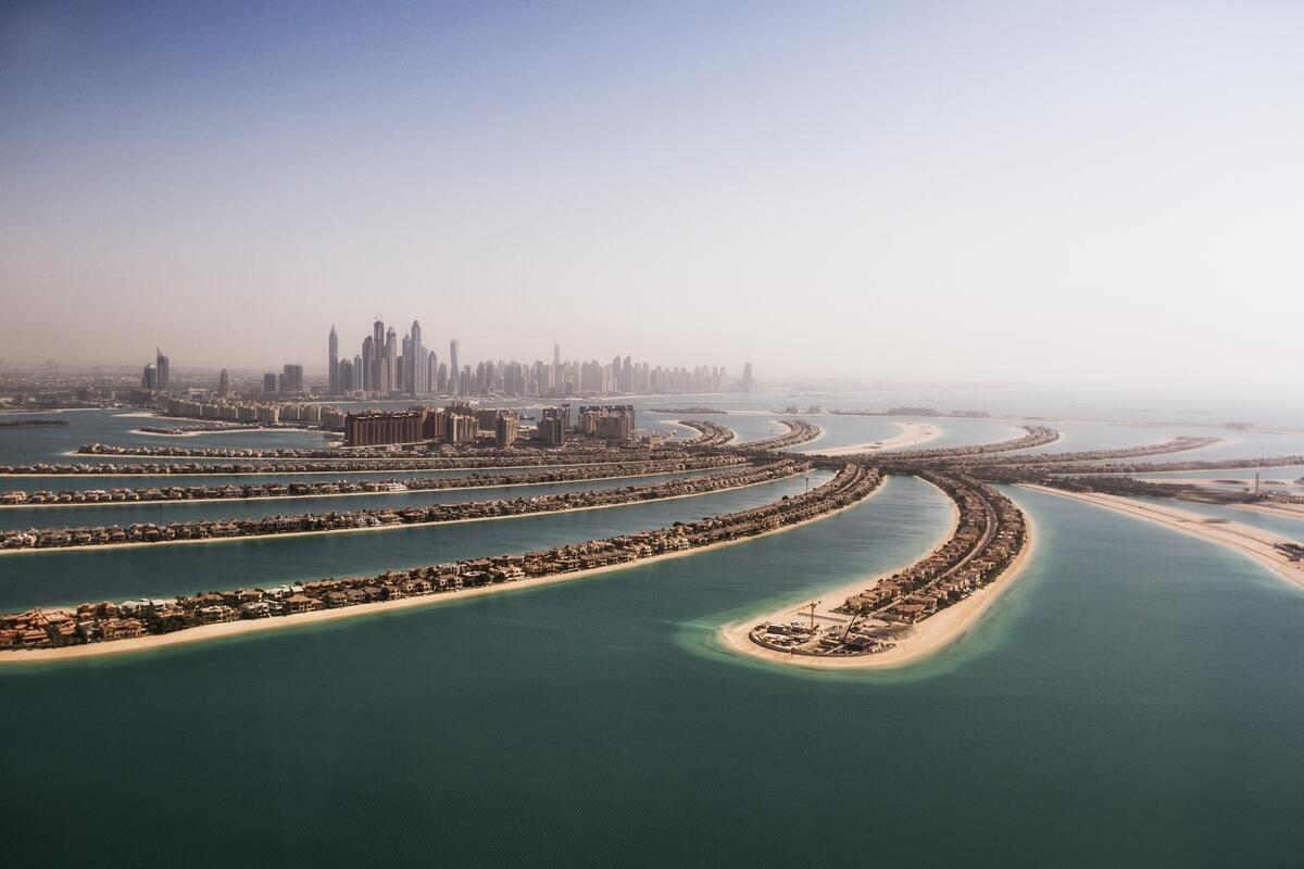 Villas on the Palm Jumeirah.  Top annual performers include villas in highly sought-after areas like Palm Jumeirah and Jumeirah Islands. — File photo