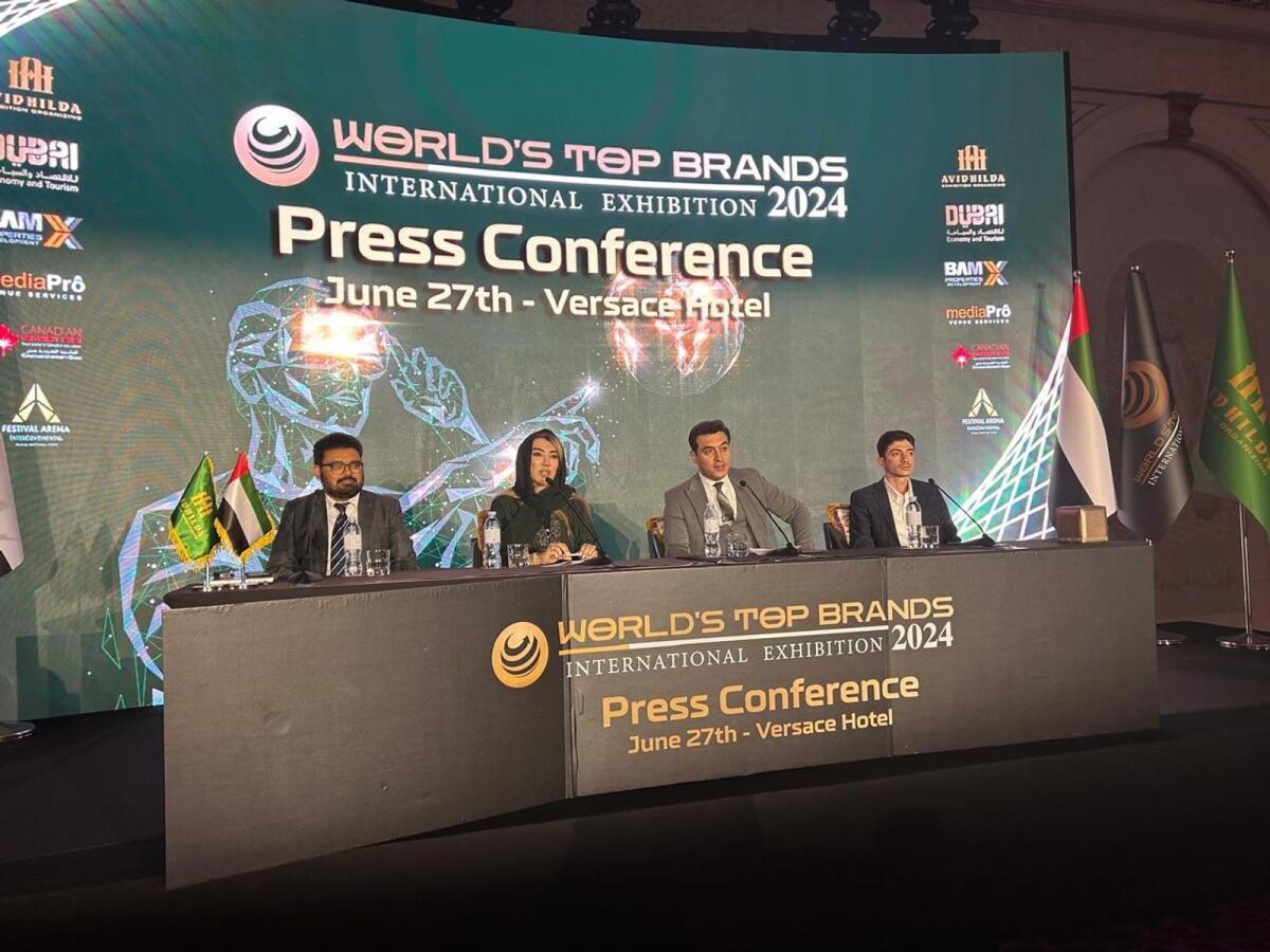 Mostafa Forouzand, Avid Hilda’s Chairman, addressing a press conference in Dubai. — Supplied photo