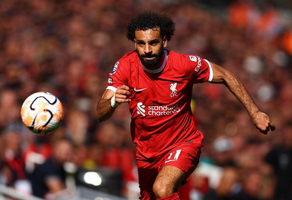Liverpool's Mohamed Salah in action. Photo: Reuters