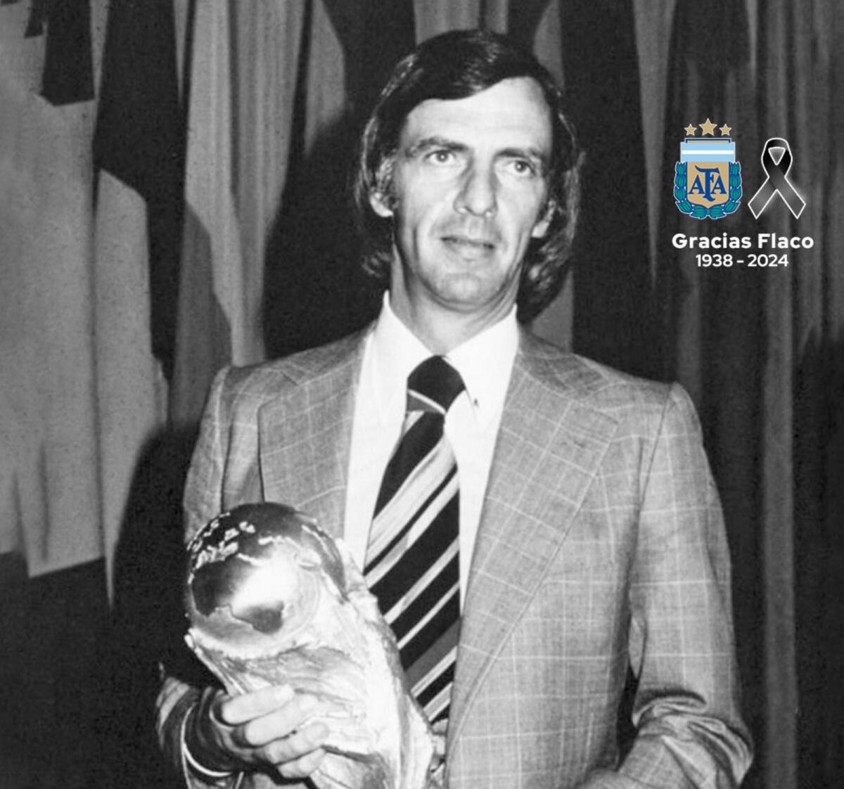 Legendary Argentinian football coach Cesar Luis Menotti. — X