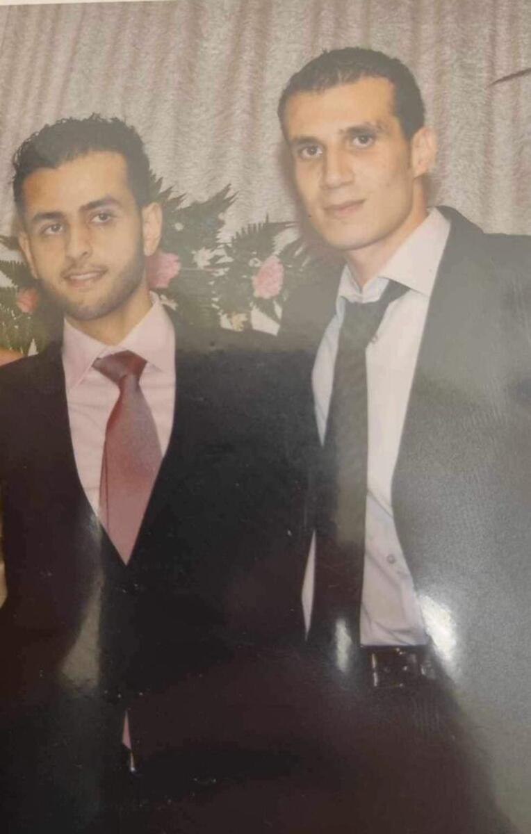 Ashraf with Ahmed during his wedding