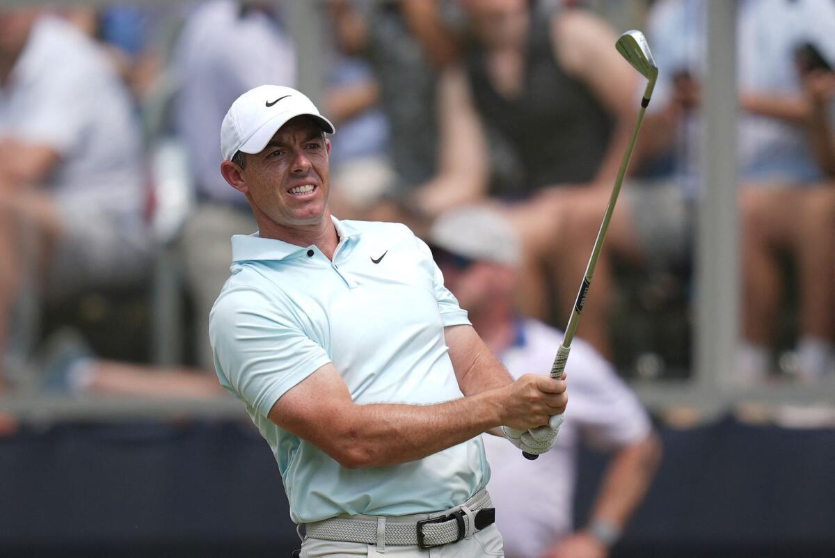 Rory McIlroy hits from the sixth tee box during the final round of the US Open. — Reuters