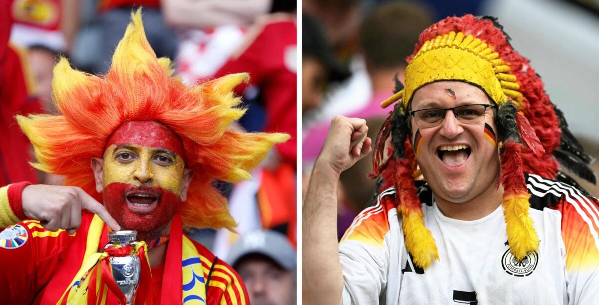 Spain supporters will be outnumbered by the home fans in the quarterfinal against Germany. But their team is more than capable of breaking the host nation's heart on Friday. — AFP