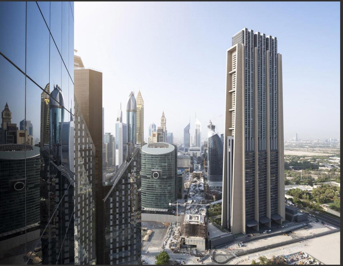 The Index Tower in Dubai, an Emirates REIT property.