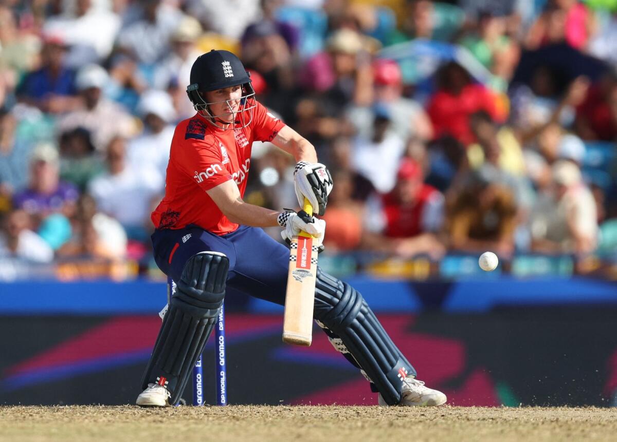 England's Harry Brook in action. Photo: Reuters