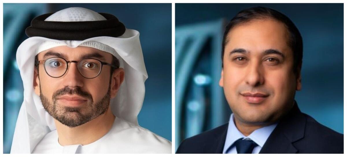 Ahmed Al Qassim, group head of wholesale banking (left) and Vijay Bains, chief sustainability officer, group head of ESG at Emirates NBD. — Supplied photo