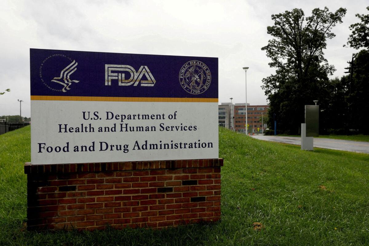 Signage is seen outside of the Food and Drug Administration (FDA) headquarters in White Oak, Maryland. — Reuters file