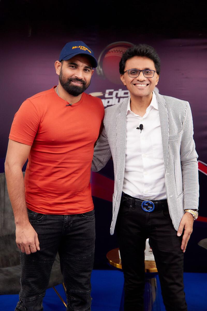 Anis Sajan, vice-chairman of Danube Group, with Mohammed Shami 