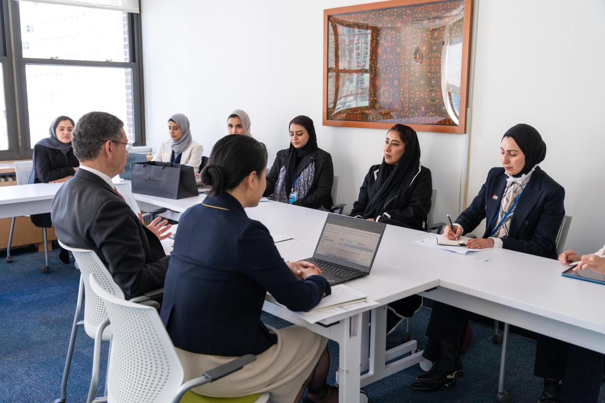 UAE's Council for Gender Balance met with the international teams concerned with the 2024 Gender Equality Index file.