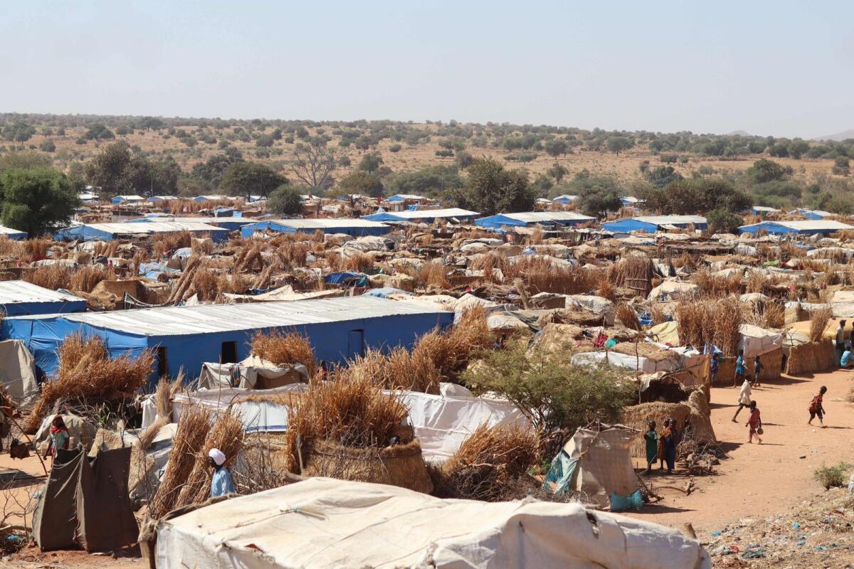 A general view of the Ourang refugee camp in Adre on December 7, 2023 where refugees fleeing the conflict in Sudan live. The number of people uprooted by the war between rival generals in Sudan is almost eight million, the United Nations said on January 31, 2024. — AFP file