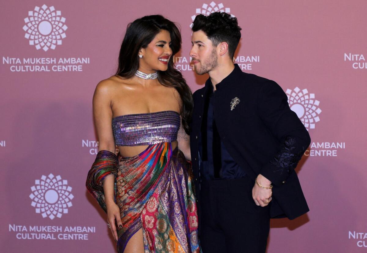 Priyanka Chopra and her husband Nick Jonas. Photo: AFP