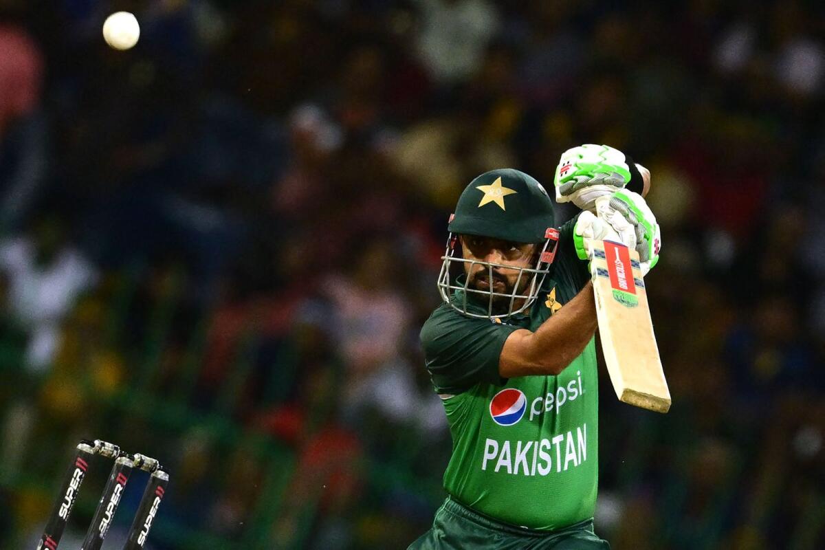 Pakistan captain Babar Azam during the Asia Cup match against Sri Lanka. — AFP