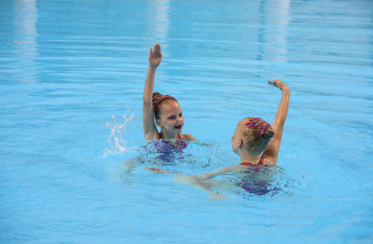 Swimmers from Doubled Sports Club impressed at the Artistic Swimming Union Cup. — Supplied photo
