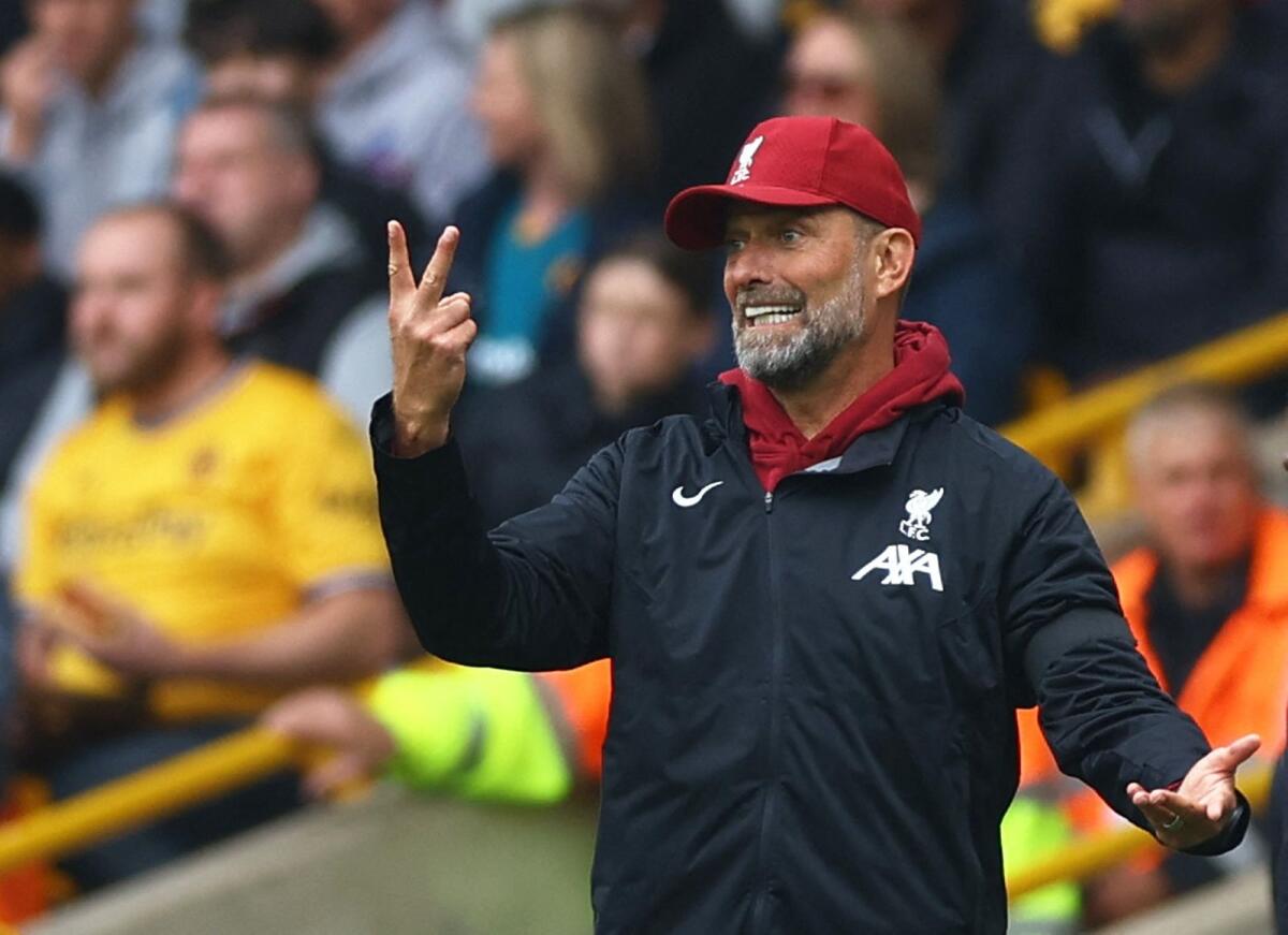 Liverpool manager Juergen Klopp. — Reuters