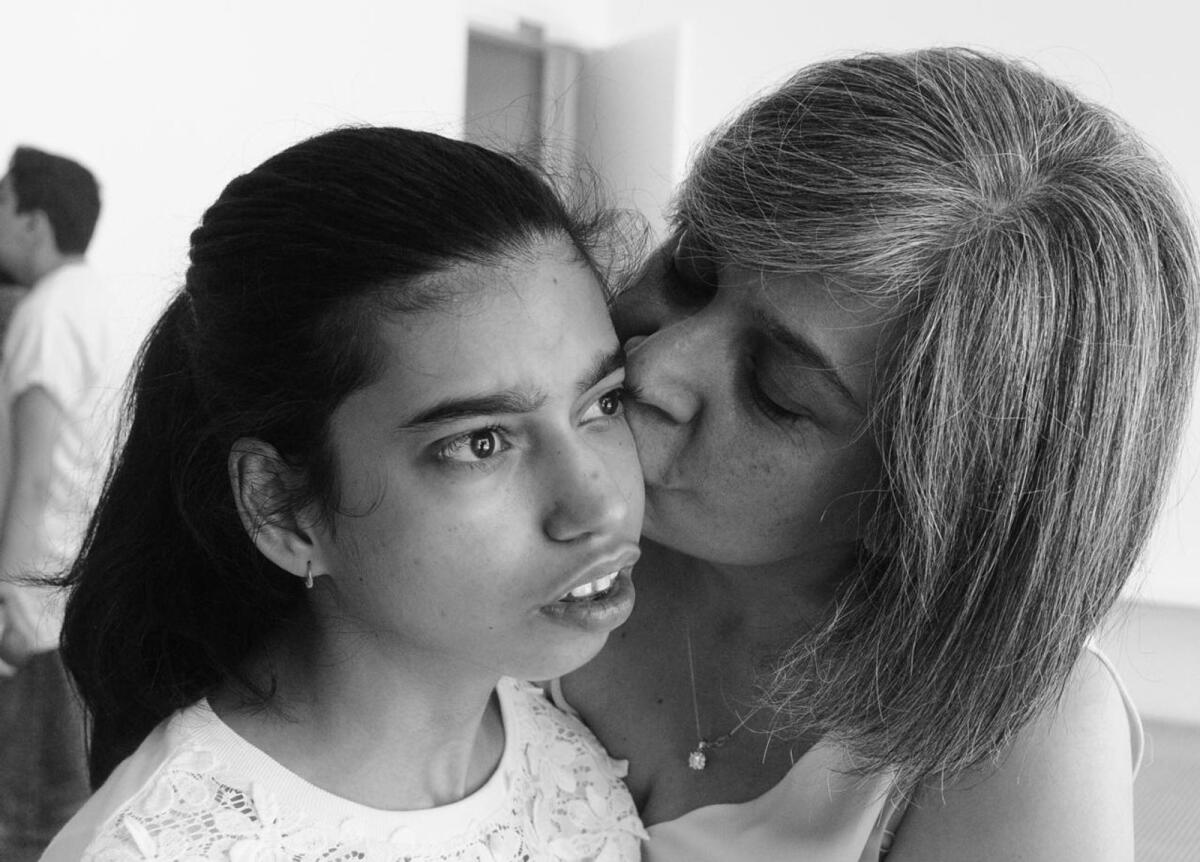 Gulshan with daughter, Zara