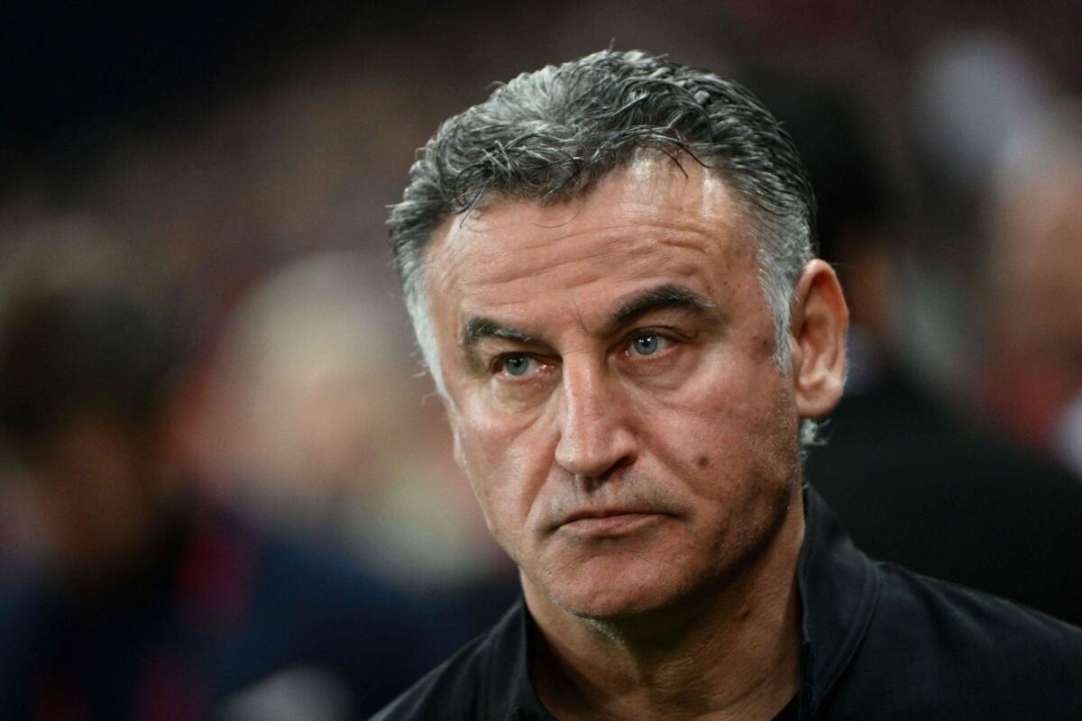 Paris Saint-Germain's French head coach Christophe Galtier. — AFP