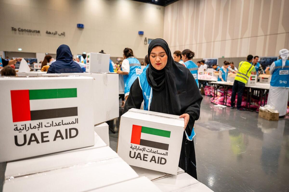 Emirati volunteer Nada Khadhar Aljasmi