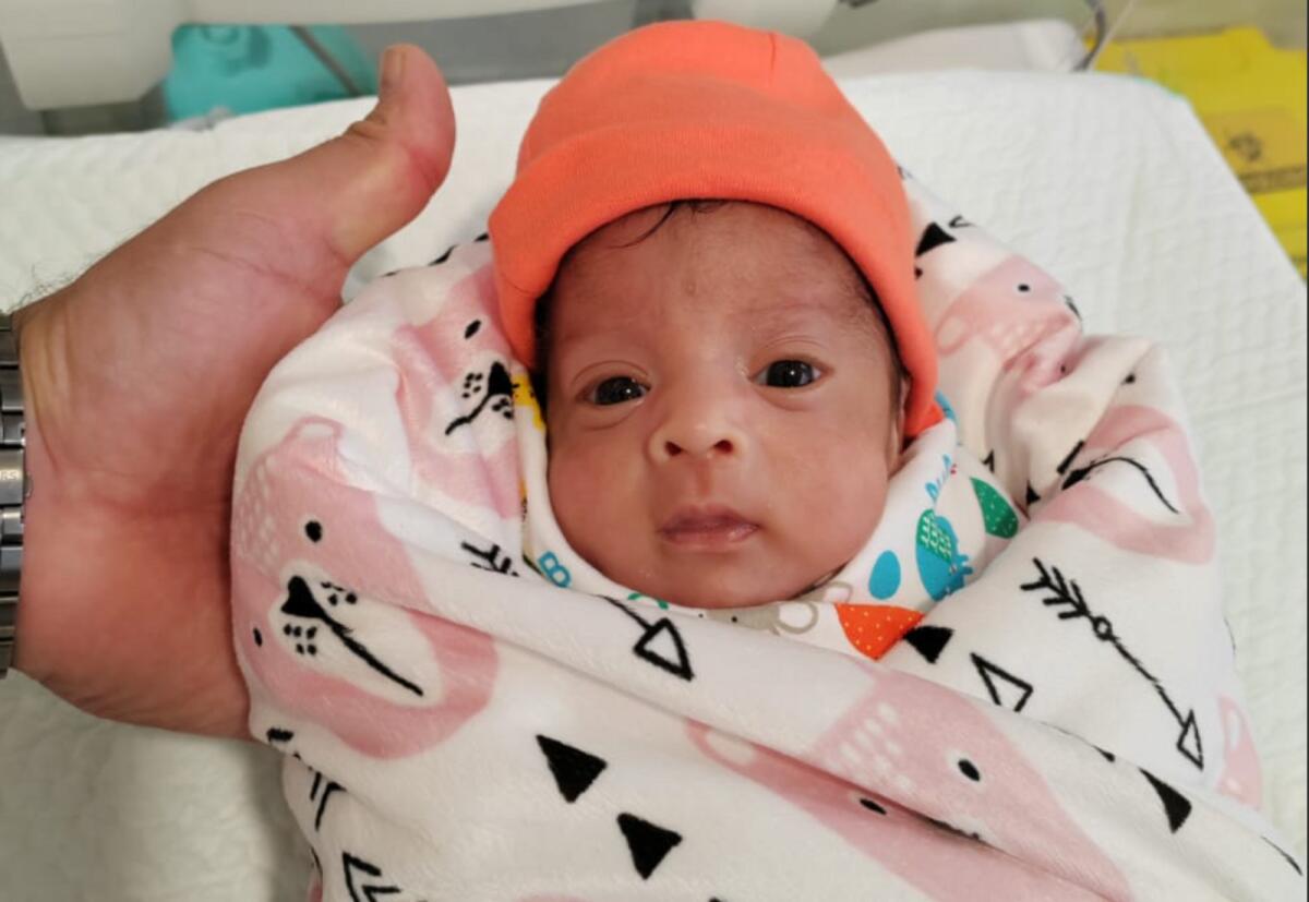 Baby Ashreen at hospital. — Photo: Supplied