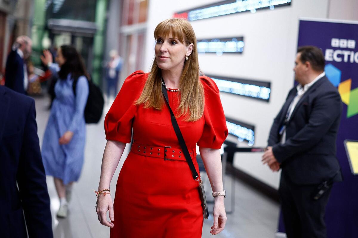 Labour Party deputy leader Angela Rayner could be set for a role as deputy prime minister in a Labour government. — AFP
