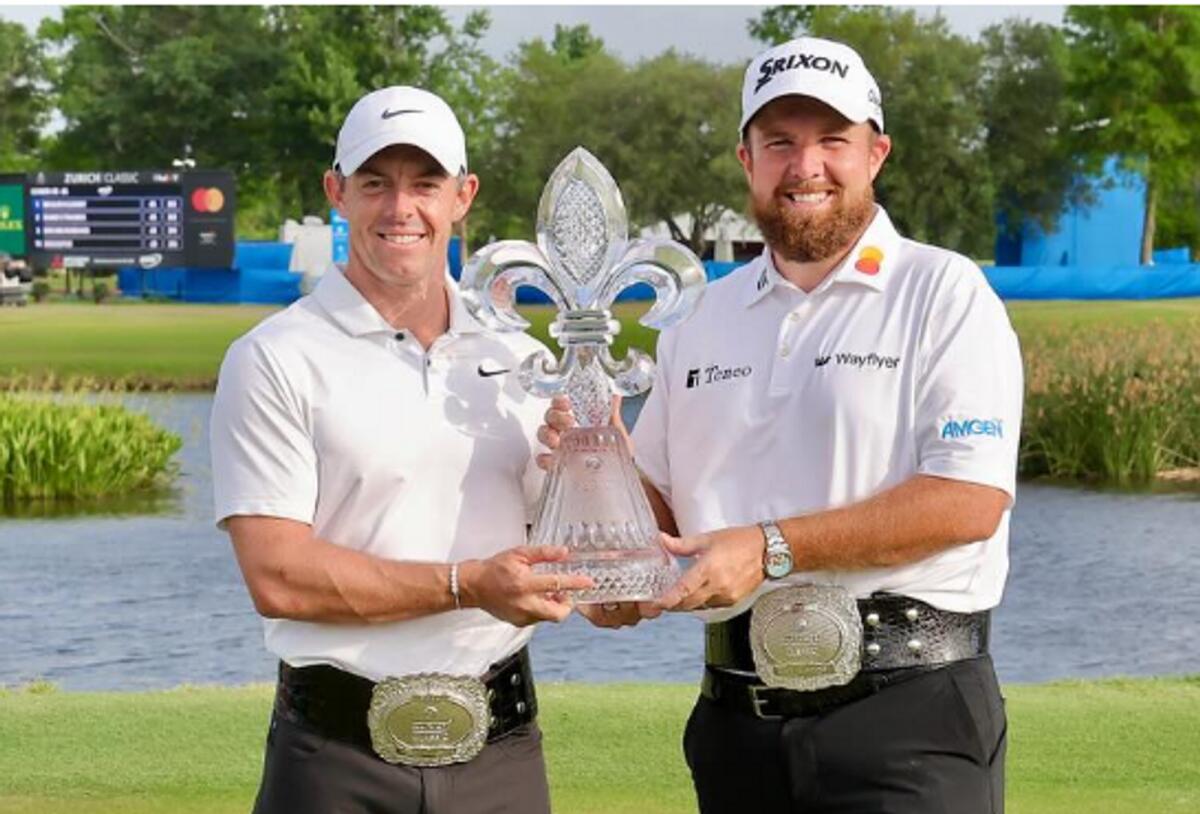 Rory McIlroy and Shane Lowrywon  last week’s Zurich Classic of New Orleans on the PGA Tour. = Instagram