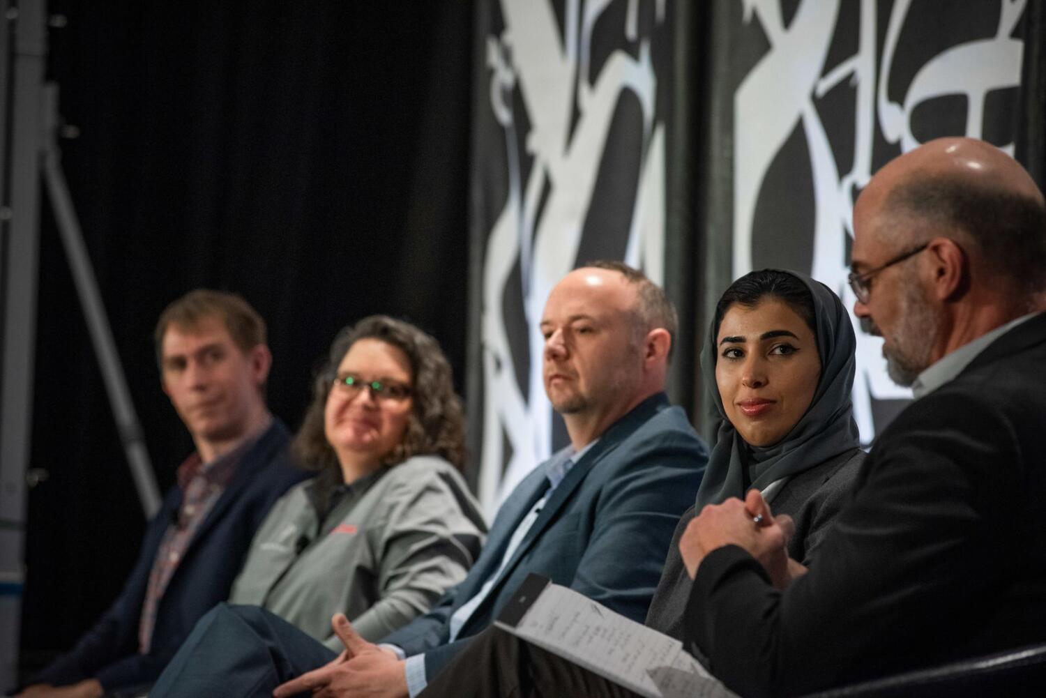 Aisha Harib, head of the Knowledge, Innovation and Development Centre at Dubai Police, at Massachusetts Institute of Technology. Photo: Supplied