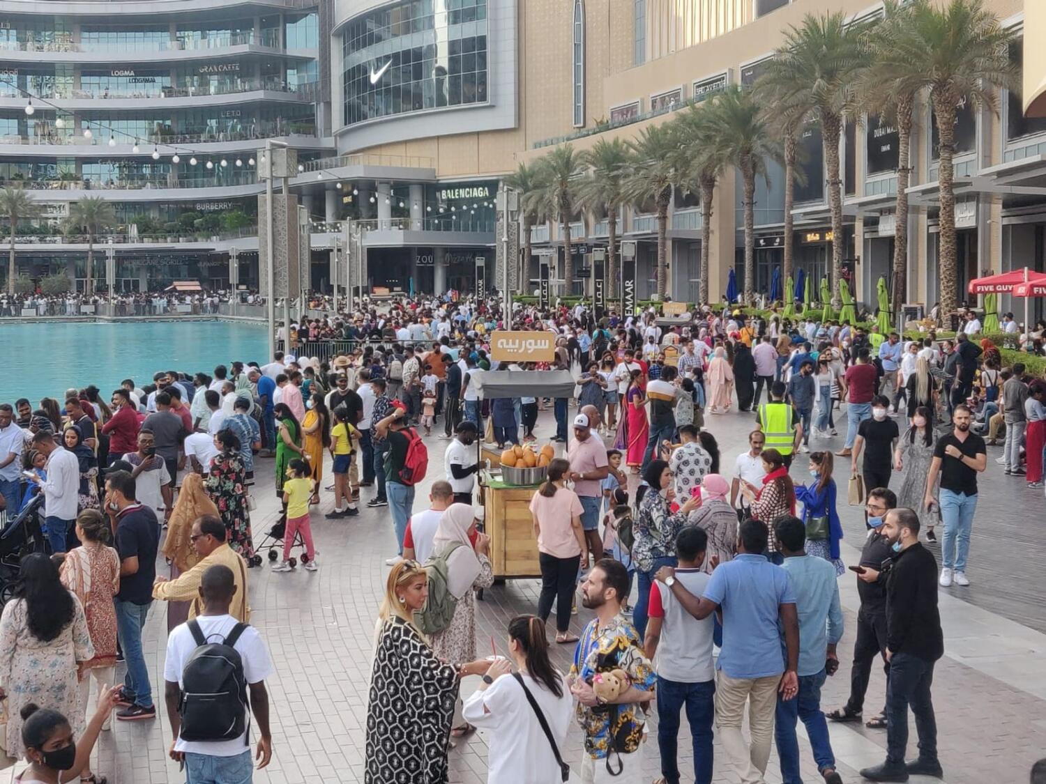 The Dubai Mall packed with visitors on a Sunday during Eid Al Adha break. Photo: Neeraj Murali