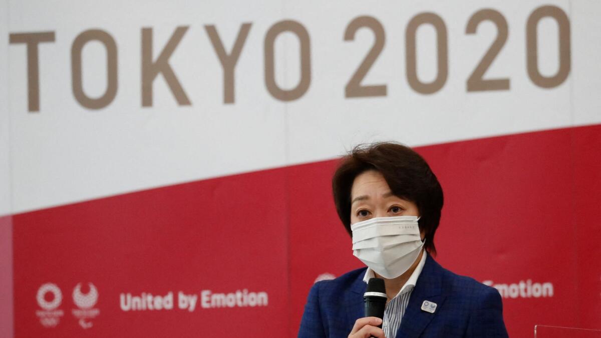 Seiko Hashimoto, president, Tokyo 2020 Olympics Organising Committee, at a press conference. (AFP)