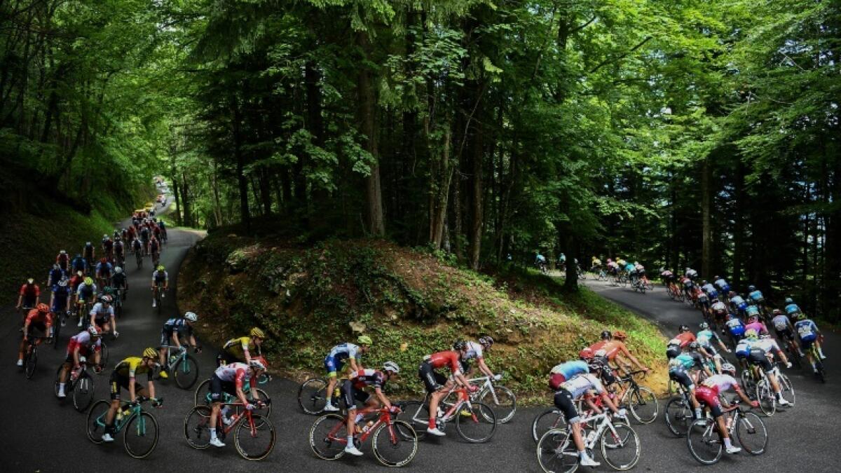 A typical scene from the generally mountainous one-week Criterium du Dauphine. - AFP file