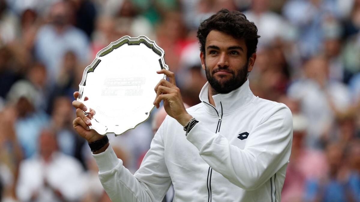 Matteo Berrettini lost to Novak Djokovic in the final at Wimbledon last year. (AFP)