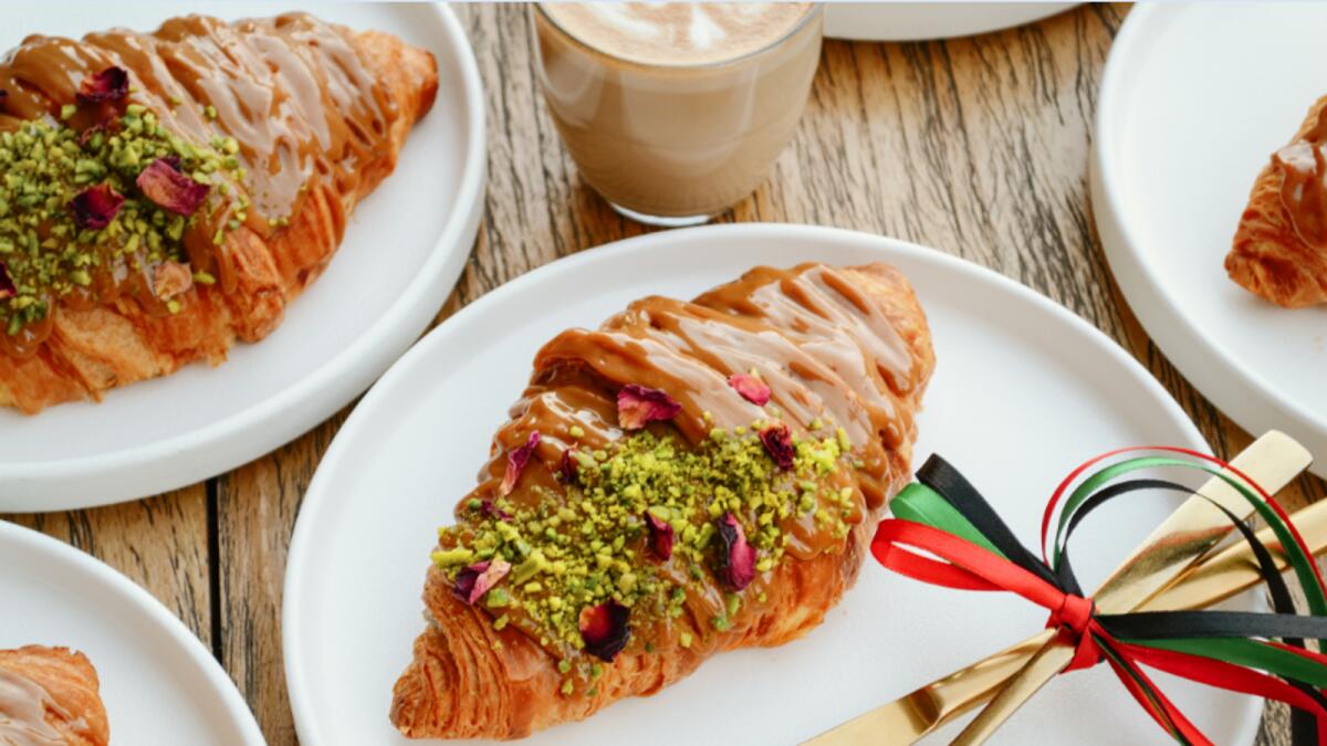 Free breakfast treat.  Brunch &amp; Cake has put all of their buttery love into creating a limited-edition date and pistachio jam filled croissant. On December 2, the first 100 dine-in customers will receive this delicious treat on the house.