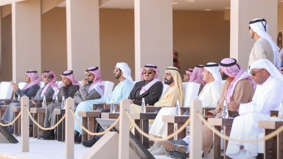 The event was attended by Prince Abdul Aziz bin Turki Al Faisal, Chairman of the General Sports Authority in Saudi Arabia; Sheikh Shakhbout bin Nahyan Al Nahyan, UAE Ambassador to Saudi Arabia; Khalifa Saeed Sulaiman, Director General of the Department of Protocol and Hospitality in Dubai; and Saeed Humaid Al Tayer, CEO of Meydan Group.